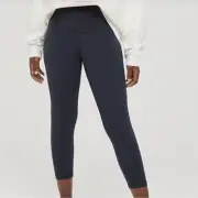 New Aerie Offline 3/4 Crop Leggings Navy Blue Size Small