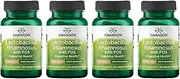 Swanson Lactobacillus Rhamnosus with Fos 5 Billion Cfu 60 Veg Capsules (4 Pack)