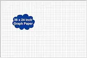 Graph Paper Pad - 24" x 36" Large Graph Paper, 25 Sheets/50 Pages, 4"x4" Ruled Grid Paper for Engineer Architect Designer Mathematician Draftsmen Sketch House Commercial Building Plan Drafting