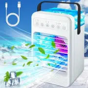 Portable Air Conditioners Fan, Touch Screen Evaporative Air Cooler Humidifier, U