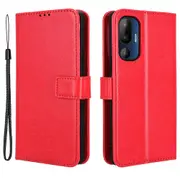 For HTC U24 Pro 5G Leather Phone Case Wallet Crazy Horse Texture