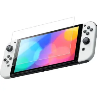 ES Switch OLED 螢幕保護貼 9H鋼化玻璃貼 適用Nintendo Switch OLED NS遊戲機 副廠