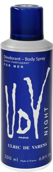 Ulric De Varens UDV Deodorant Body Spray Night 200ml