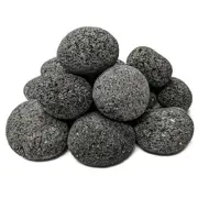 100% Natural Lava Stones for Gas Fire Pit and Fireplace () Medium (1" - 2")