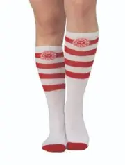 Where's Waldo Book Striped Socks Unisex Costume Licensed Halloween