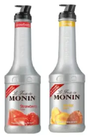 2 x MONIN Puree 1L Smoothie & Cocktail mix - Choose from 16 Flavours