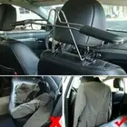 Car Seat Back Clothes Rack Stainless Steel Storage Bracket Clothes Drying Rod