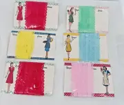 Lot of 6 Junk Journal Trim With Vintage Reproduction Recipe Cards VTG HOUSEWIFE