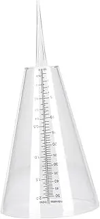 VICASKY 1Pc Rain Gauge with Double Scale Durable Rain Measuring Cup for Agriculture Meteorological Statistics Home Use Easy Ground Insertion