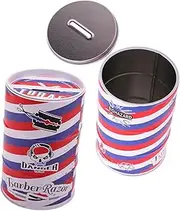 Baluue 2pcs Men Safety Razor Electric Shop Shaving Disposal Holder One Sided Razor Holder Single Razor Tin Blades Organizer Razors Razor Disposal Hair Clippers Disposal Container Metal