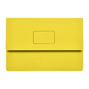 Marbig Slimpick Foolscap Document Wallet Yellow