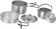 Zxpjkyu Camping Cooking Kit Kettle Non-Stick Frying Pan Outdoor Cookware for Cooking Hiking