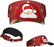 [RLDOBOFE] Sun Visor Hat Adjustable Empty Top Baseball Cap Merry Christmas Sun Hats for Women Men Sunscreen Visor Caps Summer Beach Sports Hats Black, Black, One Size