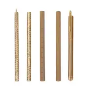Brass Pen with Scale Ruler Business Signing Pen Smooth to Write