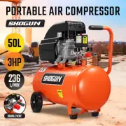 Shogun Air Compressor 50L 3HP Electric Inflator Pump Tank Direct Drive Portable