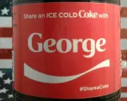 Share A Coke With George Limited Edition Coca Cola Bottle 2017 USA