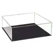 Acrylic Clear Display Case Box Dustproof Protection Showcase 30cmx25cmx15cm