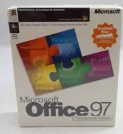Microsoft Office 97 Professional Edition Full Version Big Box New Academic