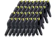 Handy Hardware 32PK Spring Clamps Strong Grip Swiveling Jaws Smooth Edges 9cm
