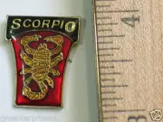 SCORPIO scorpion Horoscope Lapel Pin Sayings pin