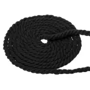1/2 Inch x 100 Feet Natural Twisted Cotton Rope 3 Strand Strong Thick Cotton ...