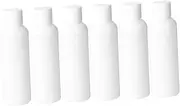Healeved 6Pcs Reusable Travel Bottle Leak White Cosmetic Containers for Shampoo Lotion and Toiletries for Travel Business Trips and Outdoor Activities