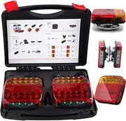 2025 New Wireless Trailer Lights Kit, Wireless Trailer Lights Kit–IP67 Waterproof Rechargeable Magnetic LED Tail Light, 100-foot Range, Rechargeable, for Various Cars (1pcs)