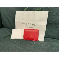 在飛比找蝦皮購物優惠-Kate Spade 牛皮 跳色 撞色小零錢包 卡夾 短夾