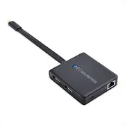 Cable Matters Dual Monitor USB C Hub (USB C Dock) with 2X 4K DP, 2X USB 2.0, 480 Mbps Ethernet, and 100W Charging for Windows-Thunderbolt 3 Port Compatible-Support 1 External Display with MacBook Pro