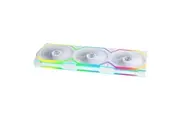 Lian Li Uni Fan 120mm SL Wireless ARGB 4-Pin PWM White Fan with Controller - 3 Pack (12SL1W3W)
