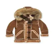 JORDAN CRAIG (KIDS) WALNUT Denali Shearling Jacket
