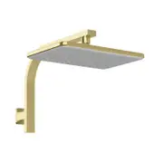 Mondella Brushed Brass Overture Shower Arm and Rose WELS 3 Star 9L/min