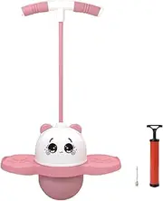 Panda Jumping Ball - Colorful Light Ball, Glow Dark | Interactive Jumping with Colorful Lights, Soft Rubber Panda with Flashing Effects, Jumper Birthday for Basket Children Toy Present