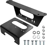 101480 Winch Mount - Compatible with Polaris Ranger XP 1000 Models(2018+) - Polaris Ranger Winch Mount with Black Powder Coated