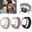 AU For Fitbit Versa Watch Magnetic Milanese Loop Mesh Wrist Band Strap w/ Frame