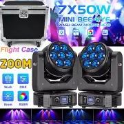 Road/Flight Case Stackable with Wheels for 2Pcs 350W 7LED Zoom Moving Head Light