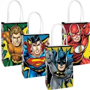 Justice League Heroes Unite Create Your Own Paper Gift Bags (Pack of 8)