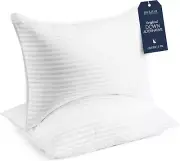 Set of 2 Cooling Gel Pillows – Standard/Queen, Down Alternative for All Sleepers