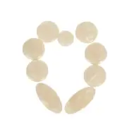 9 Pieces White Shell Key Button Inlays for Alto Tenor Soprano Saxophone Sax