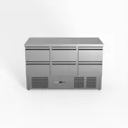 FED-X Six Drawer Compact Workbench Fridge - Pizza Prep Fridges (XGNS1300-6D) - XGNS1300-6D