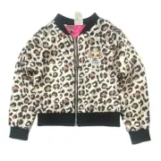 LOL Surprise Girls Reversible Pink Satin Jacket Leopard Print Coat XS 4/5
