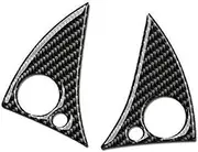 ZAPYVET, for Mercedes-Benz, W204 2007-10 C Class, Carbon Fiber Car Modification Interior Button Stickers Steering Wheel Car Buttons Cover Car Steering Wheel Trim Decal