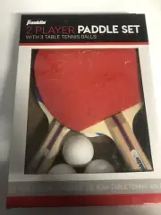 Franklin Ping Pong Paddles 2 Player Table Tennis Set Paddle With 3 Balls