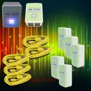 5X 4 USB PORT HUB WALL ADAPTER+10FT CABLE POWER CHARGER YELLOW GALAXY NOTE NEXUS