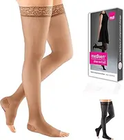 mediven Sheer & Soft, 15-20 mmHg, Compression Thigh High, Open Toe