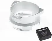 [Generic] CreepyParty Coffee Dosing Ring 54 mm Espresso Coffee Accessrioes Dosing Funnel with Aluminium for Sage Delonghi Breville Portafilter, Silver