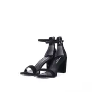 Kenneth Cole Lex Women's Open-Toe Heel in Black, Size US 9.5 Medium