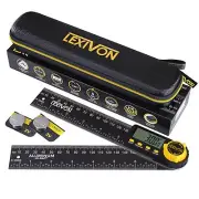 Aluminum Digital Angle Finder Gauge, 7-inch/180mm Multi-Purpose Protractor, I...