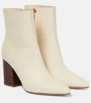[Gabriela Hearst] Gabriela Hearst Rio leather ankle boots AU 9 white
