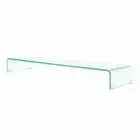 TV Stand/Monitor Riser Glass Clear 100x30x13 cm vidaXL